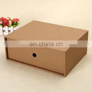 Kraft Folding Mailer Boxes Brown Corrugated Paper Corrugated Board Box for Shoe thumbnail-3