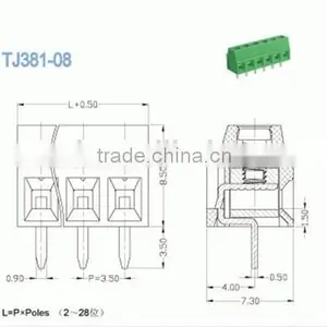 Screw Terminal Block Serve Site 3.5mm Connector to Terminal Block thumbnail-2