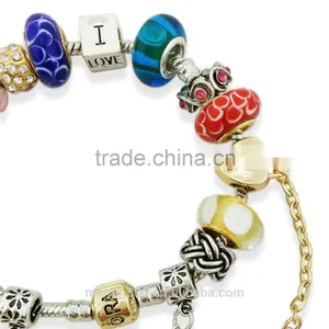PDR096 2015 Top Seller Bracelet Fashion European Bead Bracelet Heart You Fashion Bead Bracelet thumbnail-3