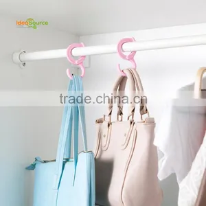 2Pcs/Set Candy Color Plastic Bag Hook Hanger thumbnail-3