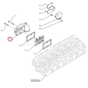FPT IVECO CASE Cursor11 EURO 6 F3GFE613A B001 5801863562/5801690111 Air Inlet Manifold 504074687 thumbnail-1