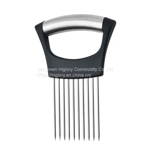 Amazon Kitchen Gadgets Onion Slicer Needle Vegetable Slicer Tomato Cutter Onion Holder thumbnail-1