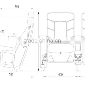 Foshan Factory Cinema Chairs Prices HJ815B thumbnail-5