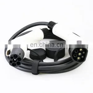 AC 16A 220V IEC 62196 Dual Male Type 2 to GB/T Charging Cable for EV Charger thumbnail-1