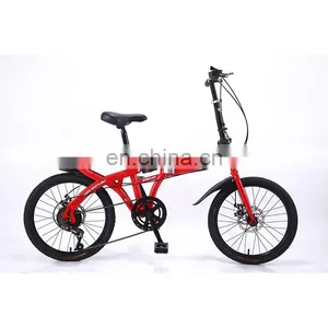 Factory Direct Sale Folding Bicycle Integrated Rear Seat Variable Speed Adult Student 16 Inch 20 Inch Male and Female Bicycle thumbnail-1