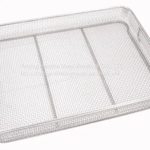 Special Sieve Baskets Made of Stainless Steel With Silicone Holders Wire Mesh Stainless Steel Trays thumbnail-3