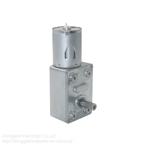 18v 12v 24v Brush Metal Worm Gear dc Electric Motor for Smoke Exhaust Machine thumbnail-4