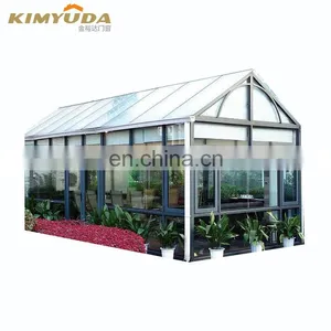 JYD Sunshade System Sunroom Roof Glass House For Garden Aluminum Alloy Frame thumbnail-3