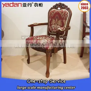 Classical American Country Style Birch Wood Dining Room Arm Chair thumbnail-2
