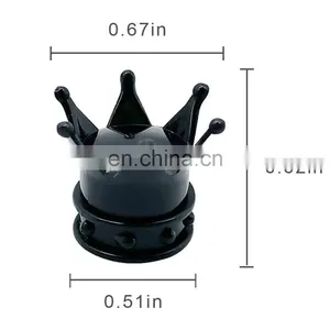 New Royal Crown Valve Stem Caps Universal Tire Wheel Valve Caps for Car, Motorcycle ,Bike and Bicycle thumbnail-2