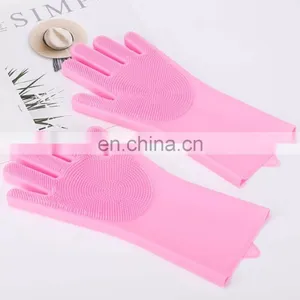 Hot Selling Dog Pet Grooming Bath Deshedding Shower Massage Brush Pet Gloves thumbnail-1