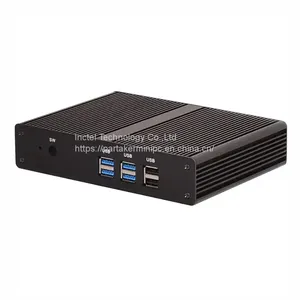 Cheap Fanless Mini PC Intel i3 7167U i5 4200Y Windows 10 Barebone System PC Unit Desktop Computer Linux HTPC VGA HDMI WiFi 6*USB thumbnail-2