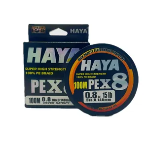 HAYA X8 150m Braided Fishing Lines Never Fade Strong PE Line Smooth Fishing Line Angling Supply Wear thumbnail-2