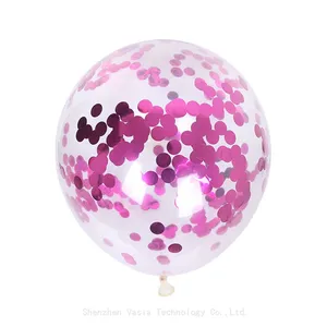 Factory Direct Themed Confetti Balloons - Navy Gold, Pink White, 50 Pcs, for Branded Events thumbnail-4