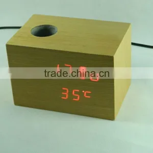 High Quality LED Digital Voice Control Desk LED Alarm Clock thumbnail-4