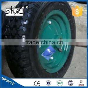 CHINA Factory 16 Inch Industrial Rubber Wheel Pneumatic go Cart Wheelbarrow Wheel 4.80/4.00-8 thumbnail-2