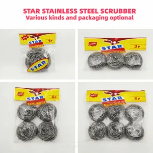 6 Packing Ss410 Scourer Customized Kitchen Cleaning Scourer Ball thumbnail-2