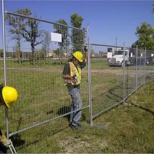 Galvanized Steel Australia Temporary Fence With 1.8m Height and 2.4m Panels thumbnail-4