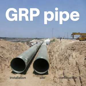 High Strength Fiberglass Sand Filled Pipe DN300-DN4000 FRP Pressure Pipe for Municipal Water Supply and Drainage thumbnail-5