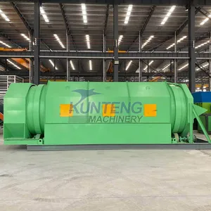 Garbage Waste Sorting Machine Rolling Drum Screen Separator Conveyor Rotary Trommel Sieve EPC thumbnail-3