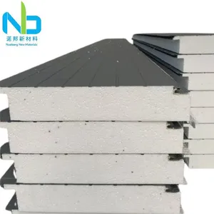 High Quality Waterproof EPS Foam Sandwich Panel for Prefabricated House and Exterior Wall Insulation thumbnail-1