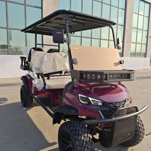 New 4+2 Six-seater Electric Golf Cart and Patrol Vehicle for Export Trade, Customizable by Original Manufacturer thumbnail-5