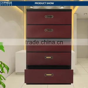 Grunge Style Hallway Cabinet Furniture Small Pull Drawer Cabinet Stainless Steel Drawer Storage Cabinet Used Under Desk thumbnail-2