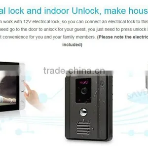 7" Wired Video Door Phone Hands-free Intercom Night Vision Camera Color Monitor thumbnail-3