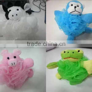 Pumpkin Bath Ball PE Mesh Animal Sponge Wash Body Puff thumbnail-1