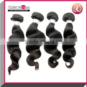 7A Loose Wave Remy Virgin Brazilian Wavy Hair Shipping Fast thumbnail-2