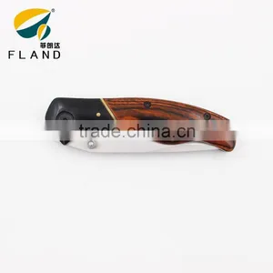 2015 Good Quality With Rose Wood Handle Stainless Steel Knife Pocket thumbnail-2