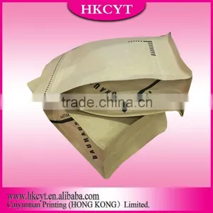 Brown Kraft Paper Flat Bottom Coffee Paper Bags thumbnail-1