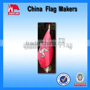 Custom 100% Polyester Table Flag Stand In Steel For Sale thumbnail-1