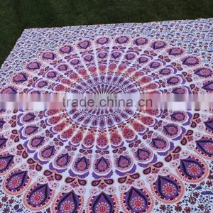 Special Handmade Mandala Cotton Elephant Tapestry Tiedye Picnic Blanket Wholesale thumbnail-2