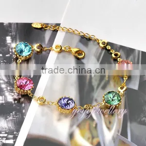 Colorful Gemstone Ladies Women Bracelet Models thumbnail-3