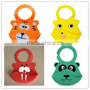 New Design Custom Brand BPA Free Soft Bandana Silicone Baby Bibs With 2 Sizes thumbnail-1