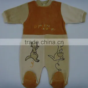 Baby Velour Romper thumbnail-1