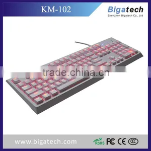 3 Color Keyboard LED Backlit Gaming Keyboard thumbnail-1