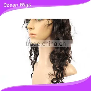 Human Hair Lace Wig, Body Wave, 18", Natural Color thumbnail-5