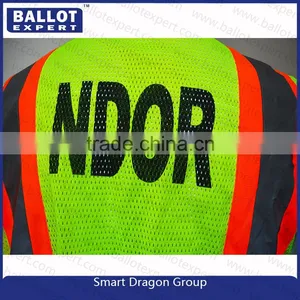 China Mesh Polyester Fluorescent Fabrics Inexpensive Journalist Kids Vest thumbnail-2