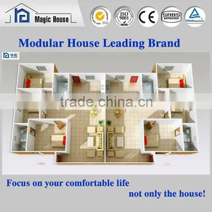 Fast Assemble Hot Sale in 2016 Light Steel Structure House Prefricated House Easy to Assemeble thumbnail-2