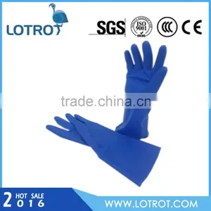 Blue Water Resistant Rubber Work Gloves thumbnail-1