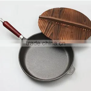 Carbonized Wood Pan Lid/ Wood Pan Cover/ Wood Pot Cover With Handle thumbnail-5