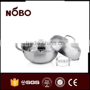Multifunctional Stainless Steel Couscous Stock Pot With Steamer thumbnail-2