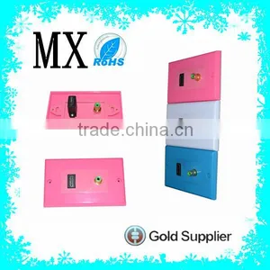 High Quality Rca+hdmi Jack Wall Socket,wall Switch Plate thumbnail-1