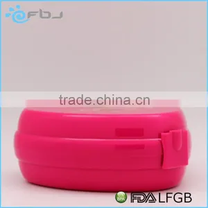 ~Japanese Leakproof Heart Bento Small Lunch Box With Lock With Cutlery thumbnail-1