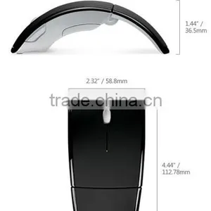 2.4ghz Wireless Foldable Folding Arc Optical Mouse for Microsoft Laptop Notebook thumbnail-3
