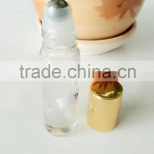 7ml Glass Roll on Essential Oil Bottles With Golden Aluminum Cap thumbnail-2