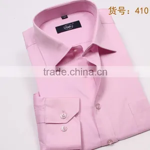 2015 Casual Latest Design Light Blue Denim Shirt for Men M-3XL thumbnail-5