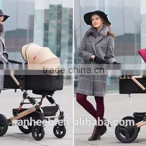 2016 New Style! Summer Deal! 3in1 Luxury City Select High View Anti-Shock Folding Baby Stroller,Travel System Infant Carriag thumbnail-3